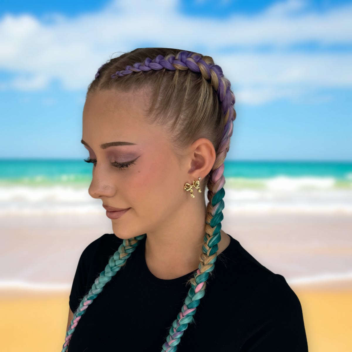 Mermaid Braids braid style at Mermaid Braids Gold Coast
